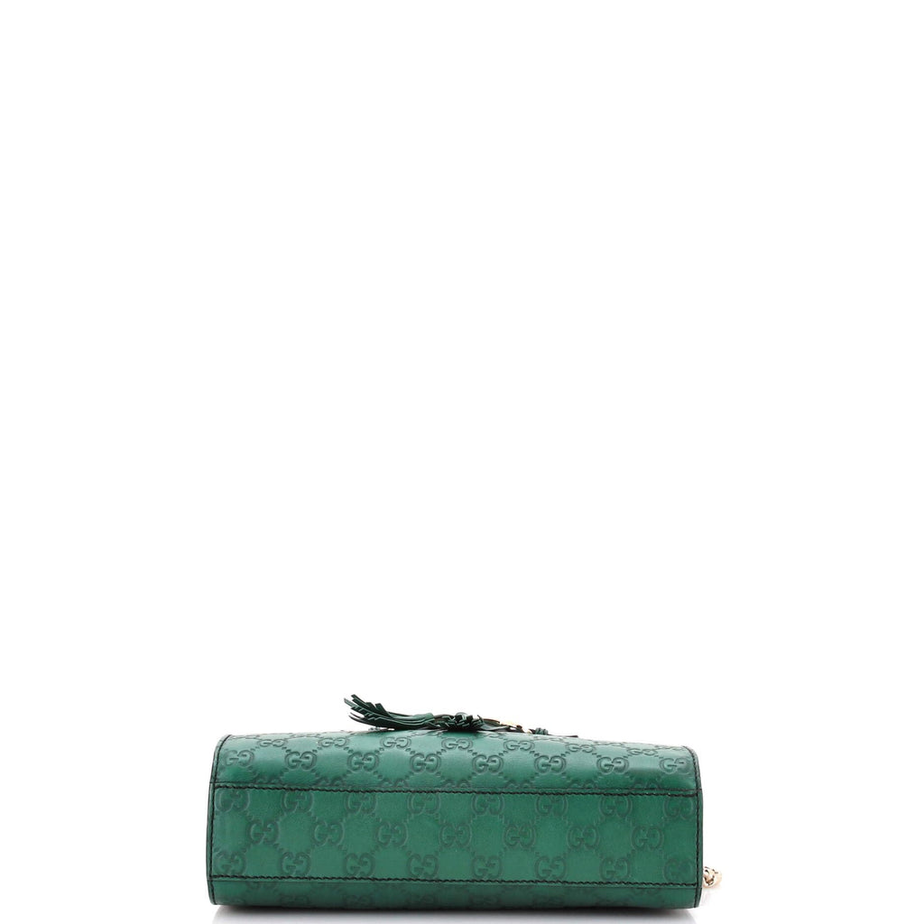 Gucci, Pre-Loved Emily Chain Flap Shoulder Bag Small, Green