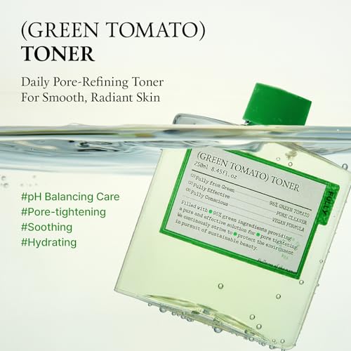 FULLY Green Tomato Cardi B's Pore Care Set, Pore Tightening, Pore Detox, Blackhead & Sebum Control, Vegan, Fragrance-Free, Korean Skincare Kit