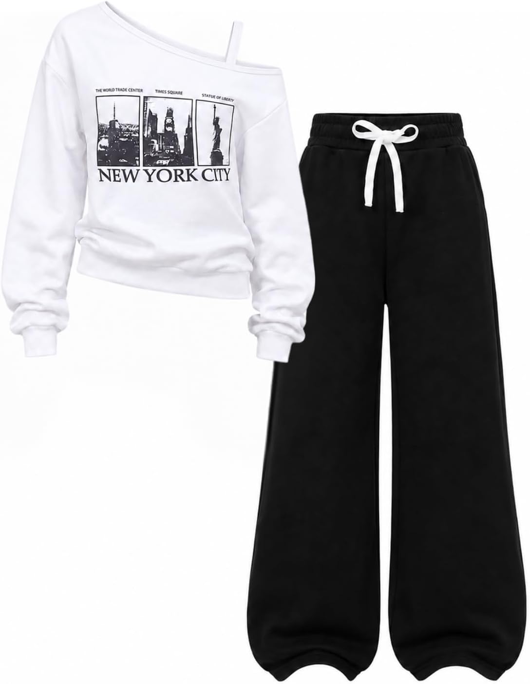 Off-Shoulder Sass – Tween Girls' 2-Piece Set
