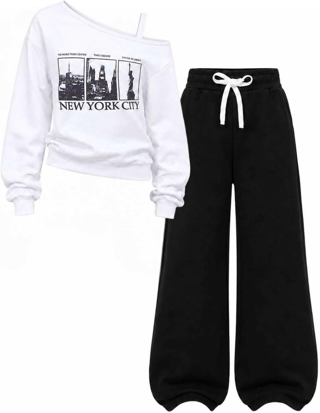 Off-Shoulder Sass – Tween Girls' 2-Piece Set
