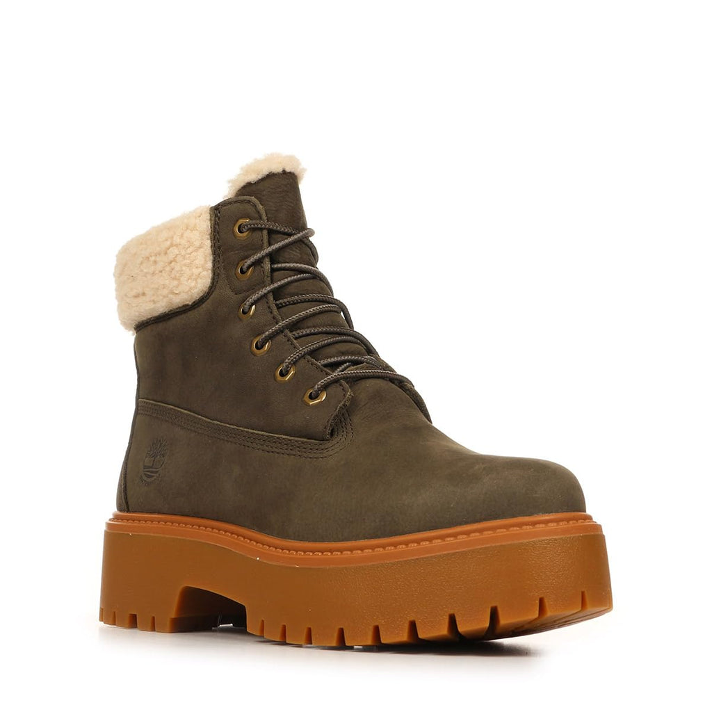 Midnight Warmth - Timberland Stone Street Mid Warm-Lined Waterproof Boot, Black