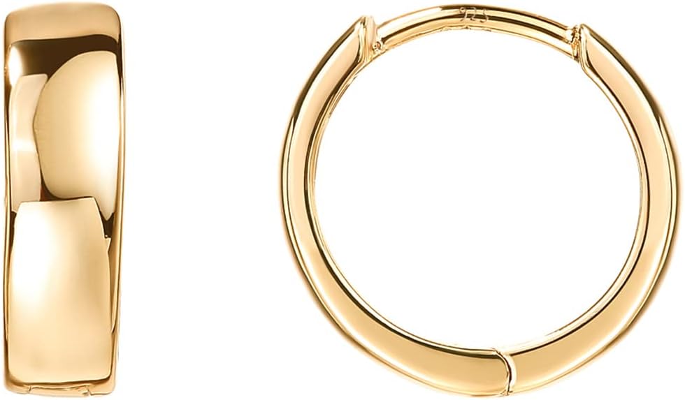 Sterling Sweeties – Gold-Plated Huggie Earrings