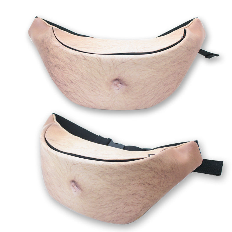 Creative Belly Waist Bag Beer Belly Leather Waist