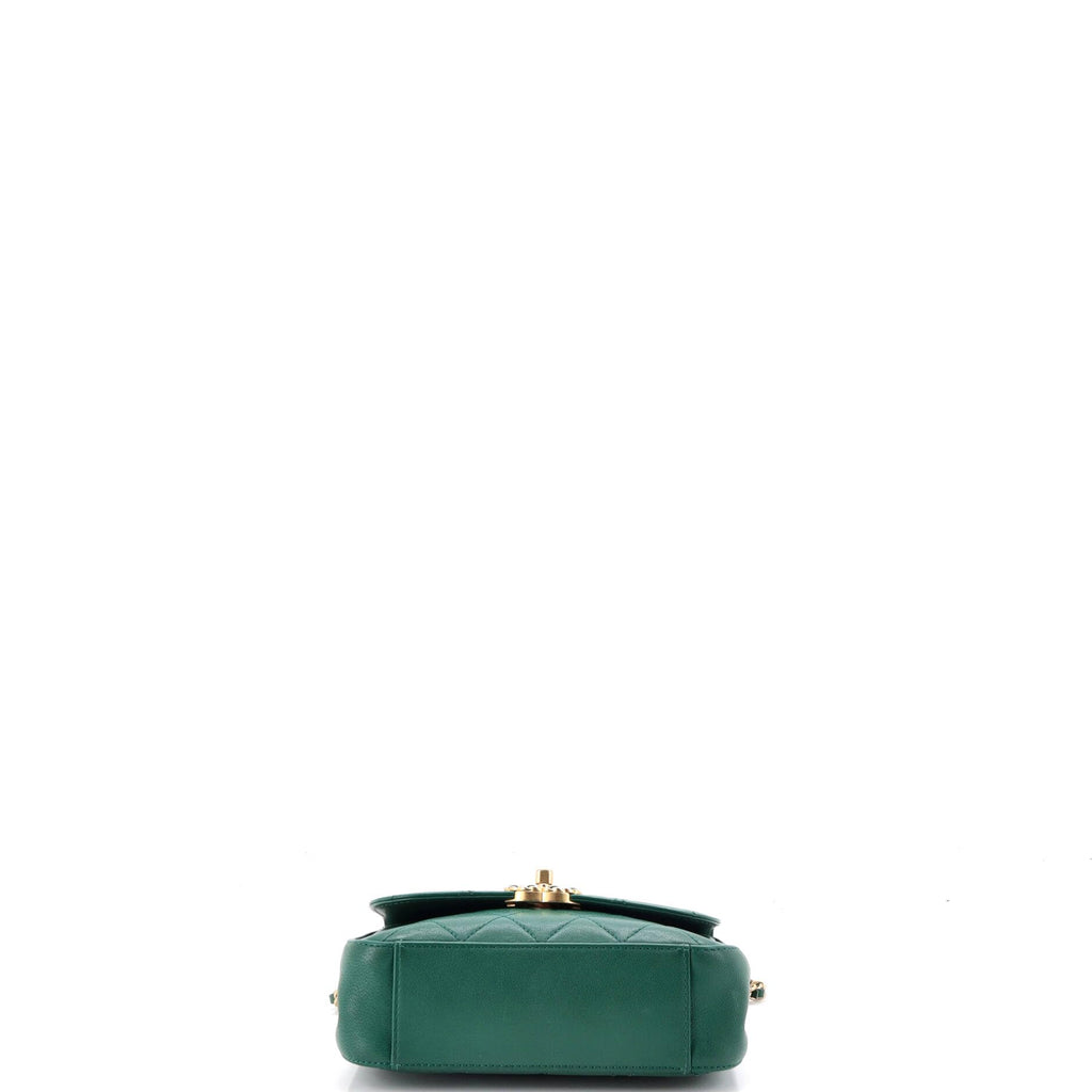 Mini but Mighty Chic Chanel Pre-Loved Chain Infinity Top Handle Bag Mini, Green