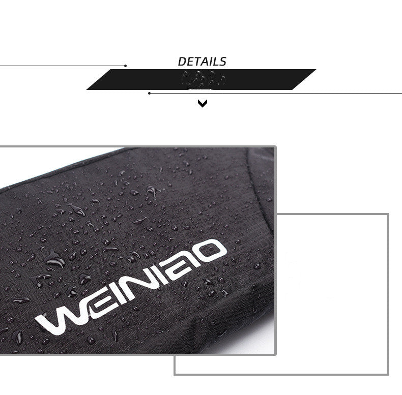 Men's Check Waterproof Ultra-thin Sports Waist Bag