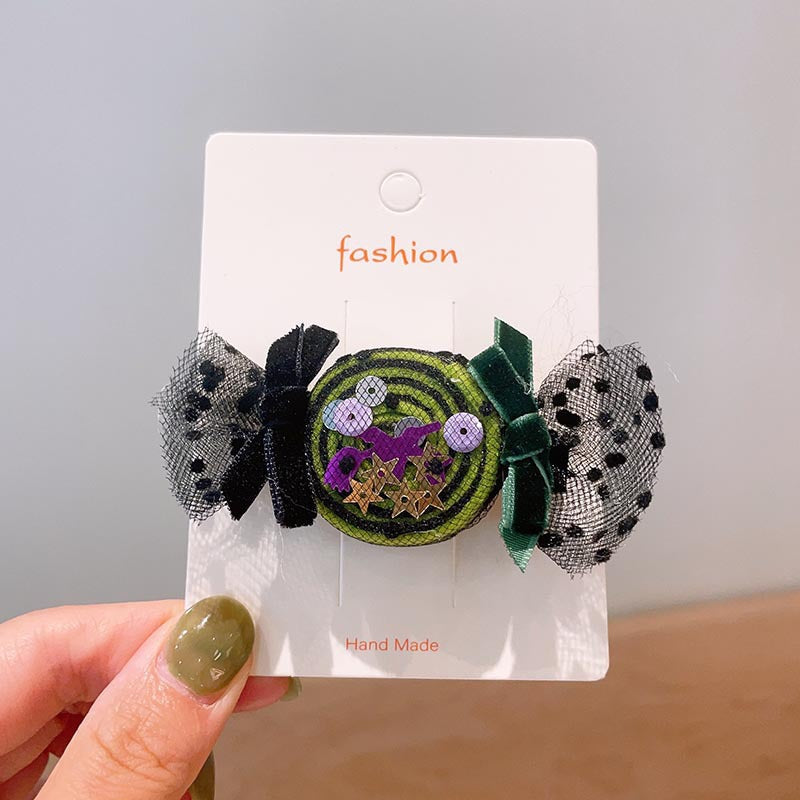 Halloween Children's Hair Accessories Pumpkin Ghost Funny Handmade Hair Clips