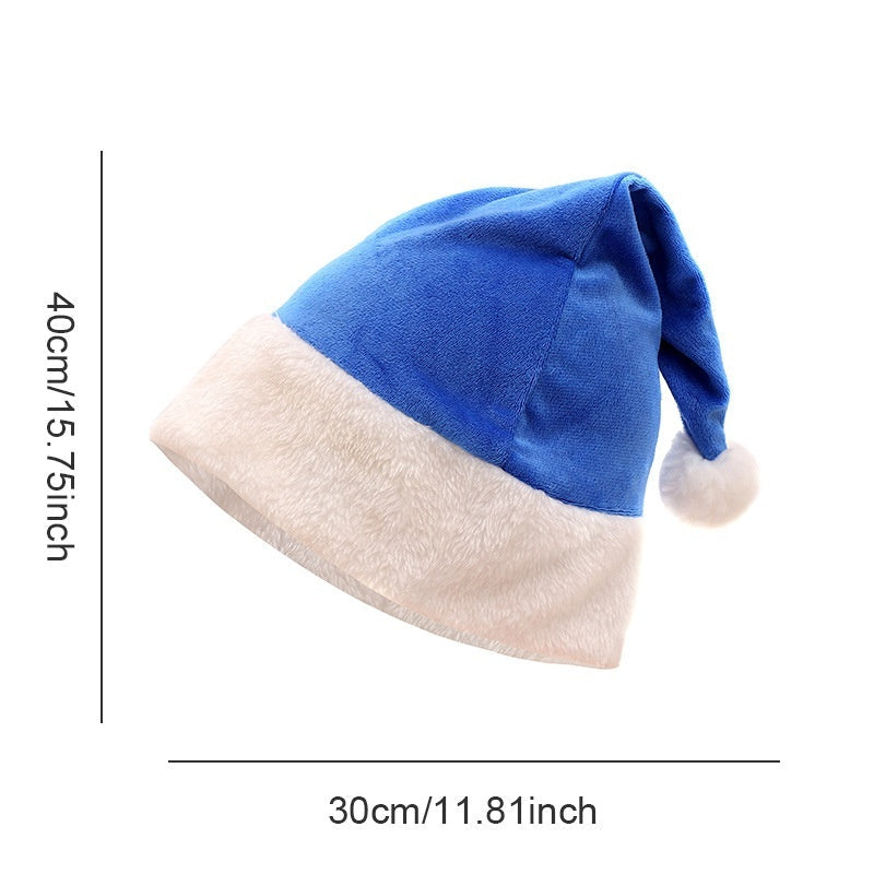 Christmas Party Plush Glowing Christmas Hat For The Elderly
