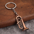 Saxophone Mini Metal Keychain Pendant