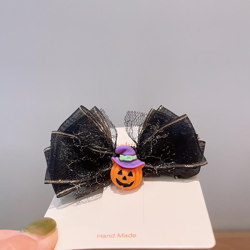 Halloween Children's Hair Accessories Pumpkin Ghost Funny Handmade Hair Clips