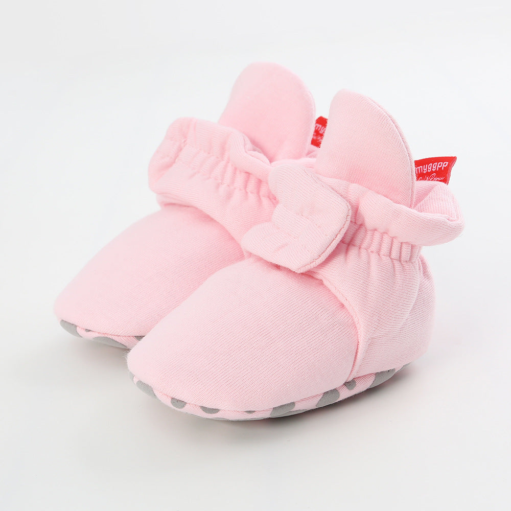 Knitted baby cotton shoes