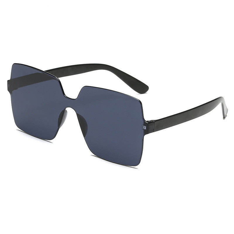 Frameless Siamese Transparent Sunglasses