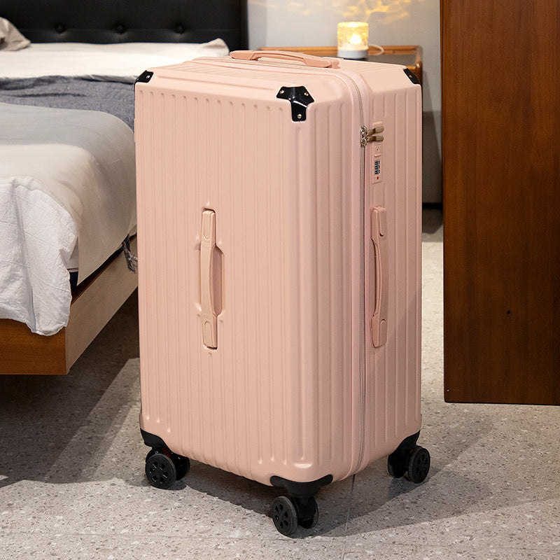 Five Wheel Large Capacity Luggage For Women 2025 New Model Boarding Case Travel Case For Men 28 Suitcase Sturdy, Durable, Thickened - Cup Holder USB Interface