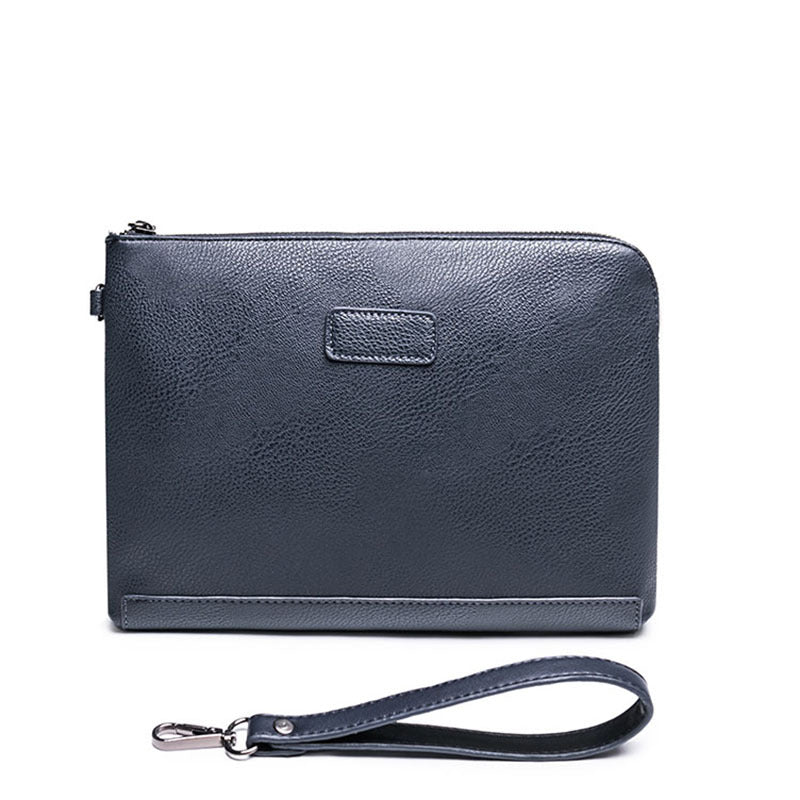 Men's business leisure leather handbag