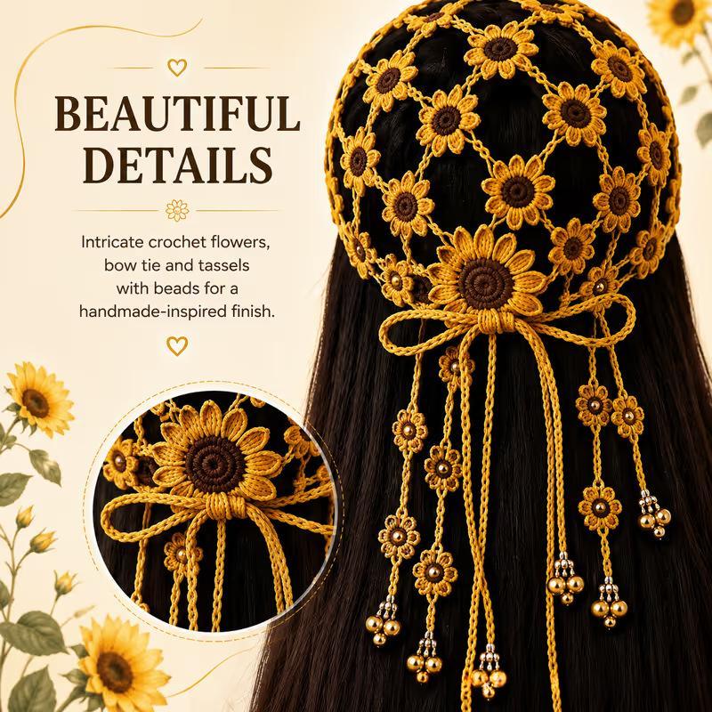 Women's Sunflower Cutout Baseball Cap