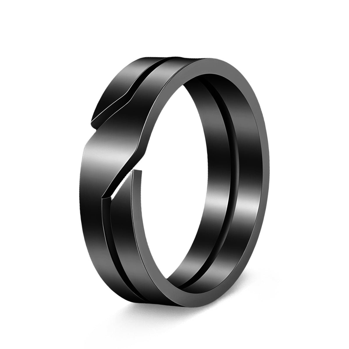 Women's 4mm Wide Cast Titanium Steel Ring