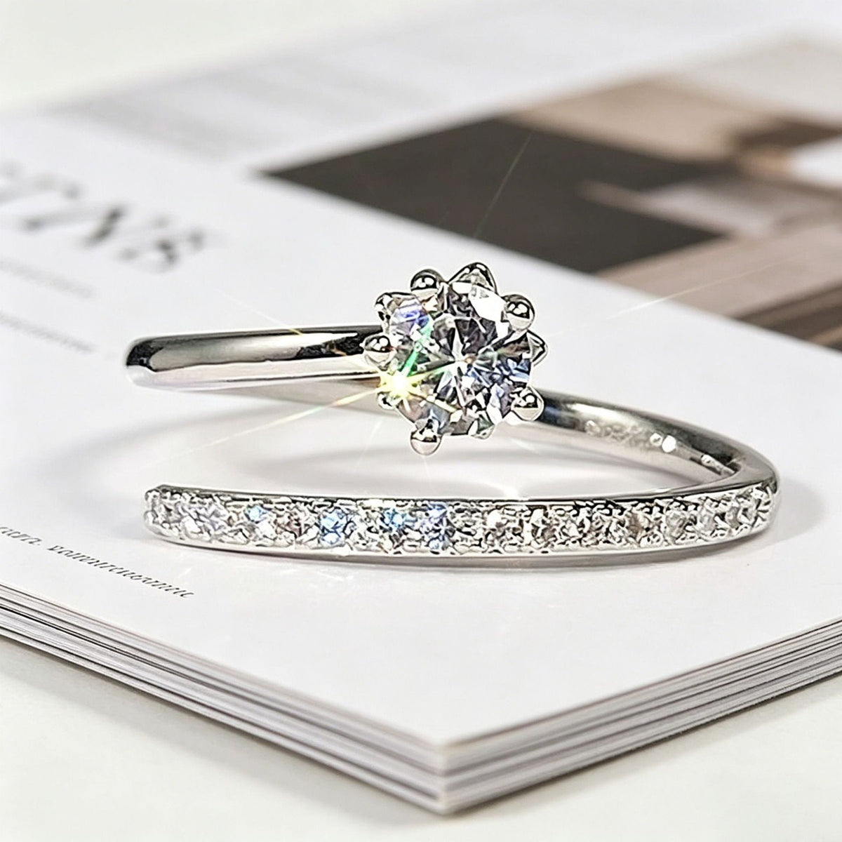 Yanbai Cross-Border Korean Design Trendy Fashion Geometric Ring Versatile Index Finger Pinky Ring In European And American Style