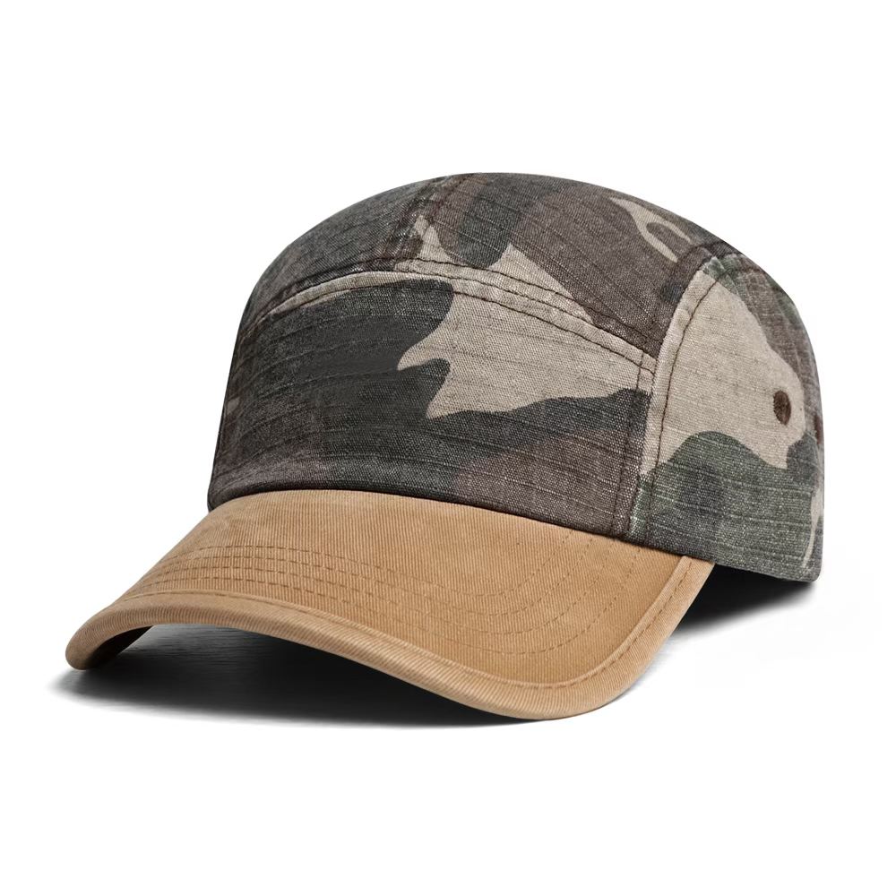 American-style Vintage Patchwork Washed Distressed Baseball Cap, Five-piece Short Brim Hip-hop And Artsy Casual Hat