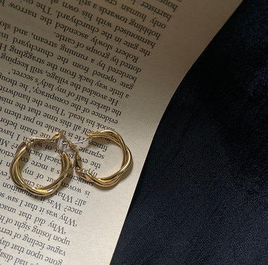 Silver Needle Earrings New-style Drop Earrings With A High-end Feel