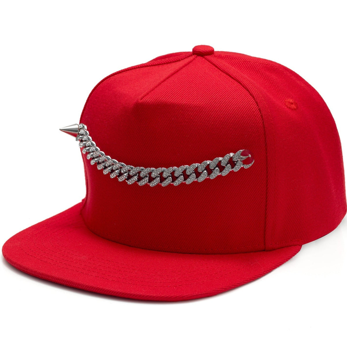 Women's Rivet Cuban Chain Hip-hop Hat