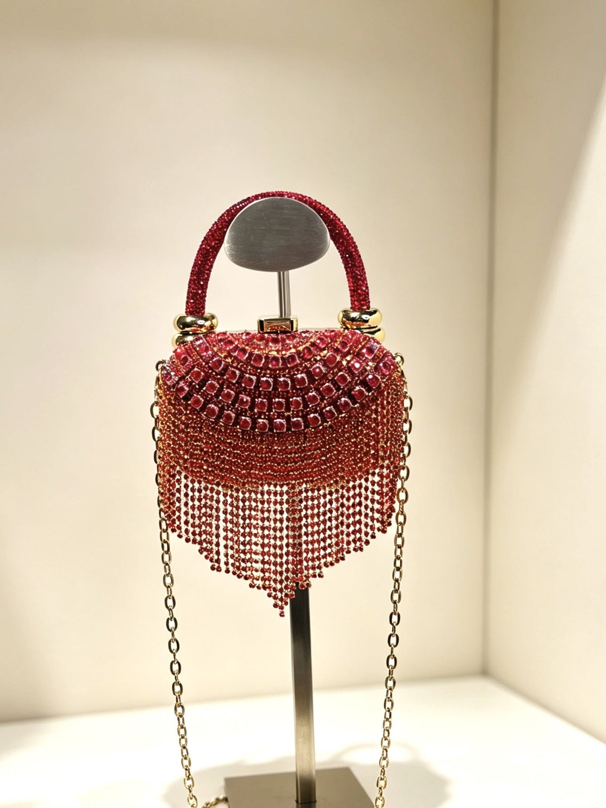 Evening Clutch Shoulder And Crossbody Bag Handbag Fully Diamond-encrusted Womens