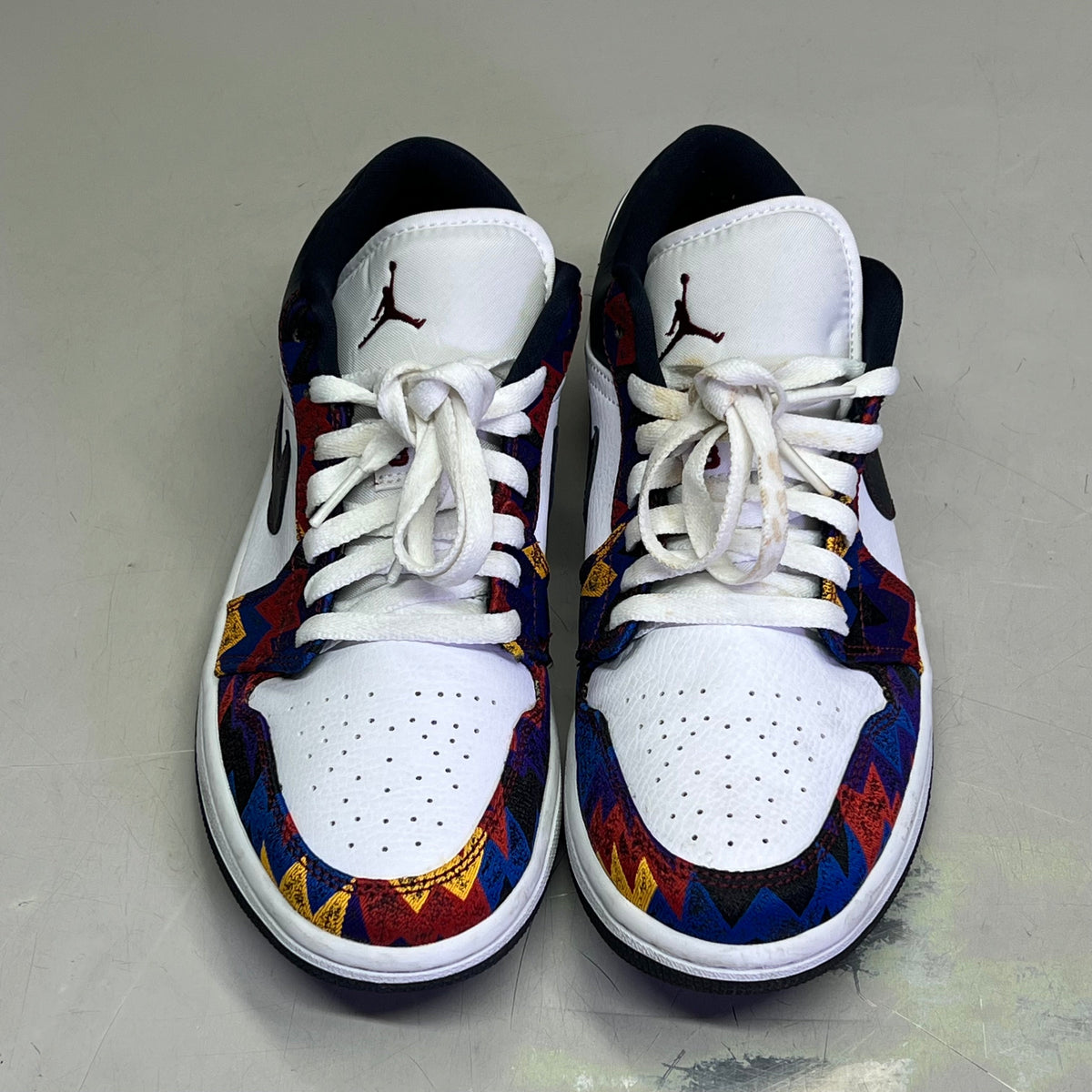 NIKE Air Jordan 1 Low SE 'Nothing But Net' Shoes Unisex Sz 7.5 Multicolor (Pre-Owned)