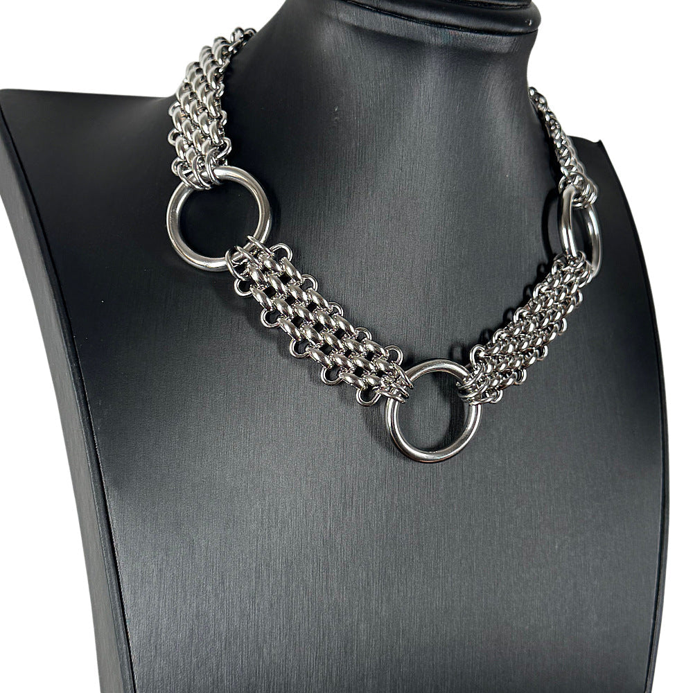 Hoop Titanium Steel Necklace For Men And Women