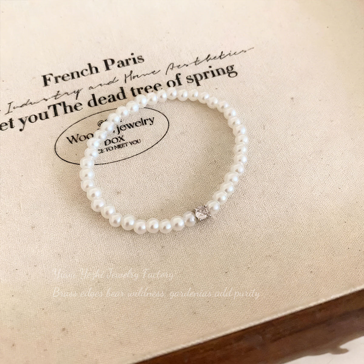 French Retro Pearl Zircon Bracelet For Women, Light Luxury, High-End, Exquisite, Fashionable, Elegant And Versatile Bracelet Bracelet