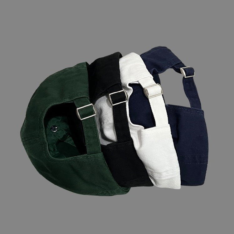 Korean Niche Letter Embroidery Simple Solid-color Vintage Street-style Baseball Cap