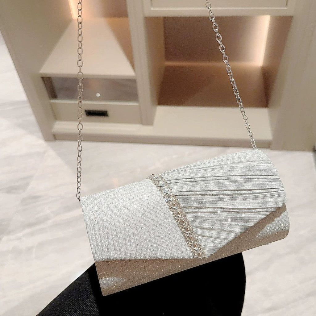 New Arrival Glamorous Evening Clutch With Sparkling Rhinestones