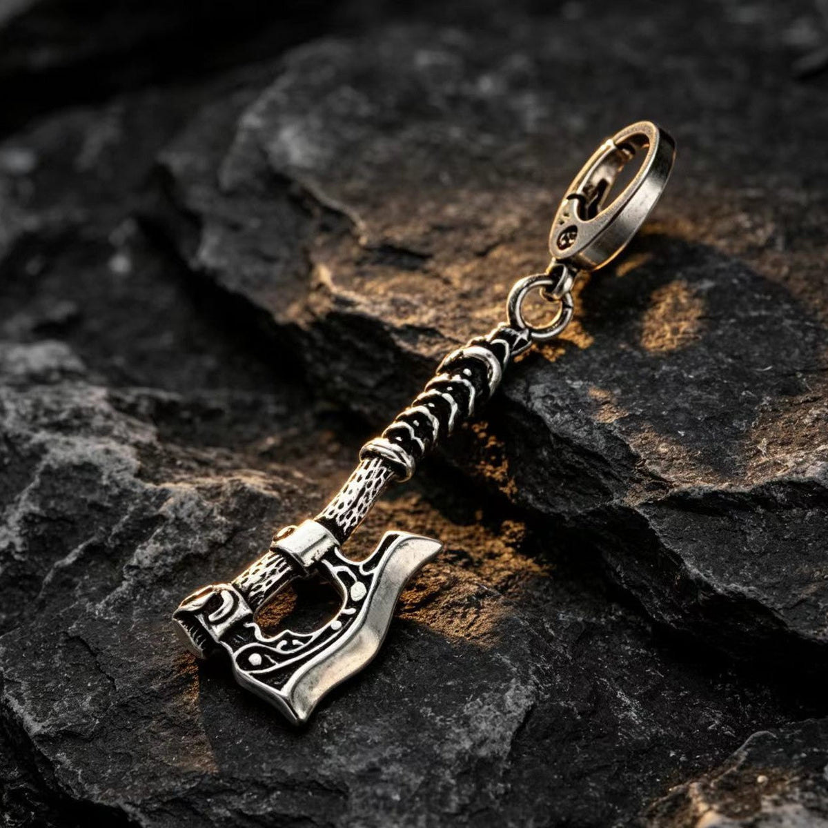 Antique-style Stainless Steel Axe Pendant
