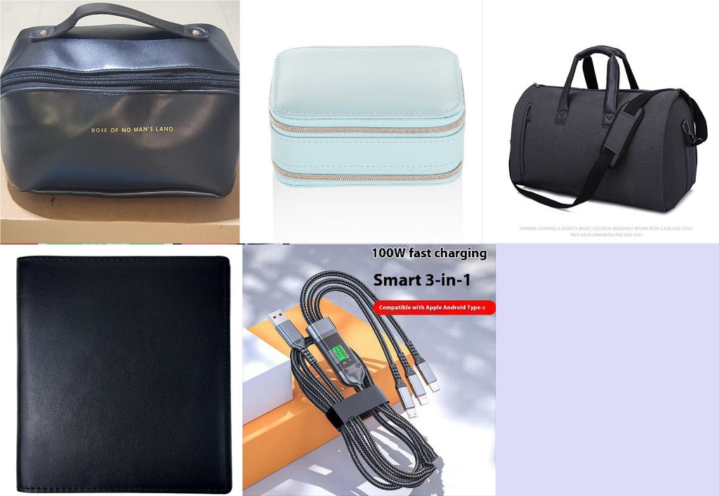 Large-capacity travel bag portable cylinder folding suit bag