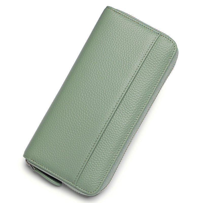 Large-capacity Women's Wallet Made Of Top-layer Cowhide
