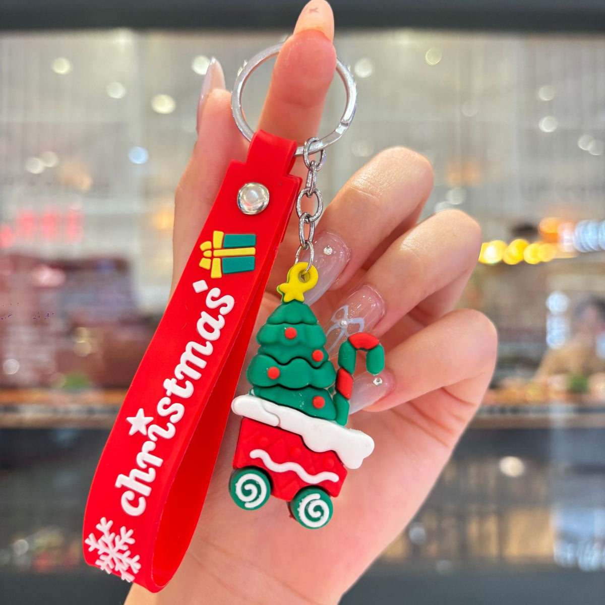 Christmas Cartoon Keychain Bag Charm
