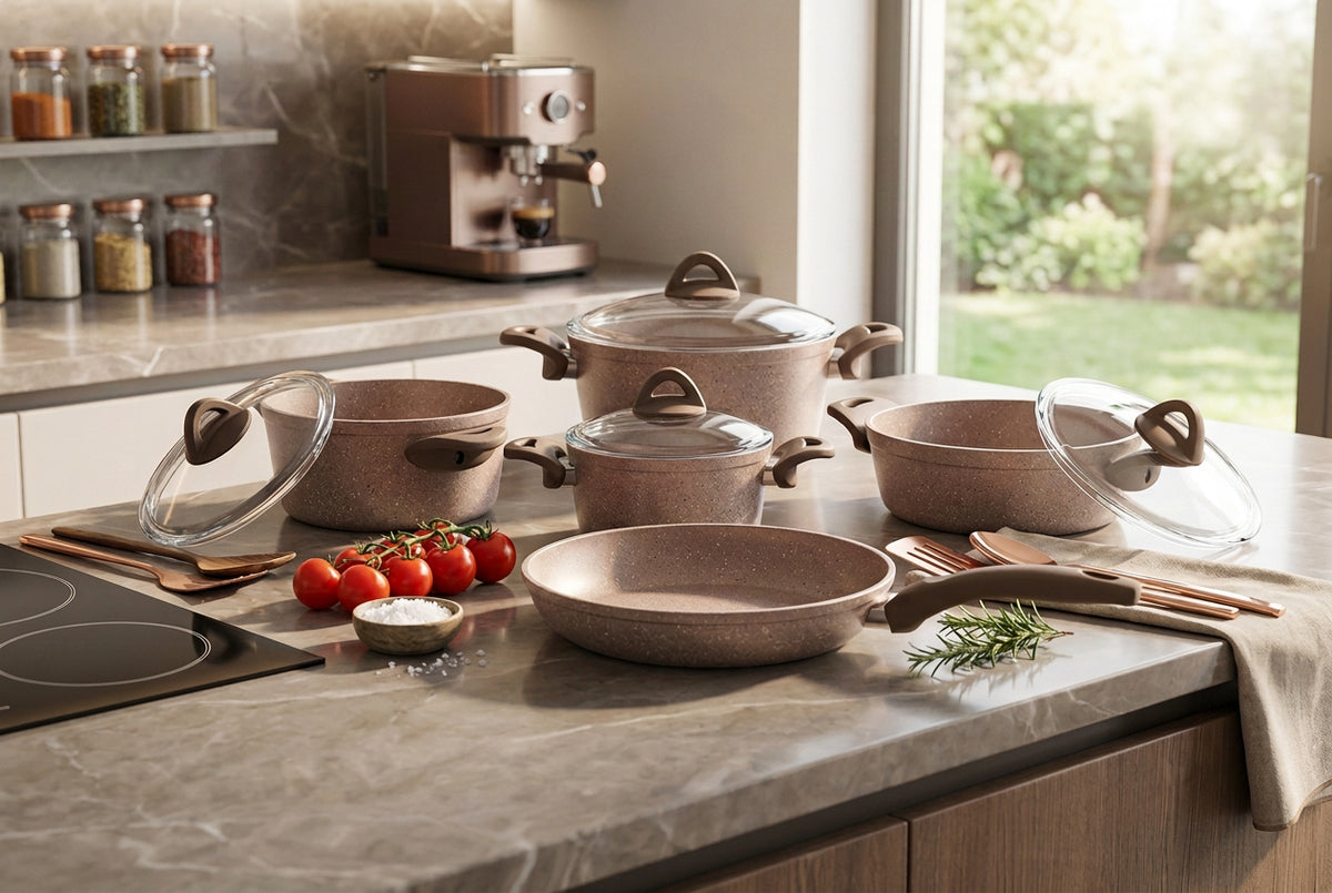 7 Piece Aluminium Papilla Non-Stick Cookware Set