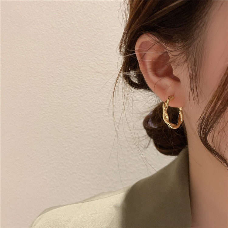 Silver Needle Earrings New-style Drop Earrings With A High-end Feel