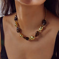 Geometric Irregular Resin Mosaic Necklace