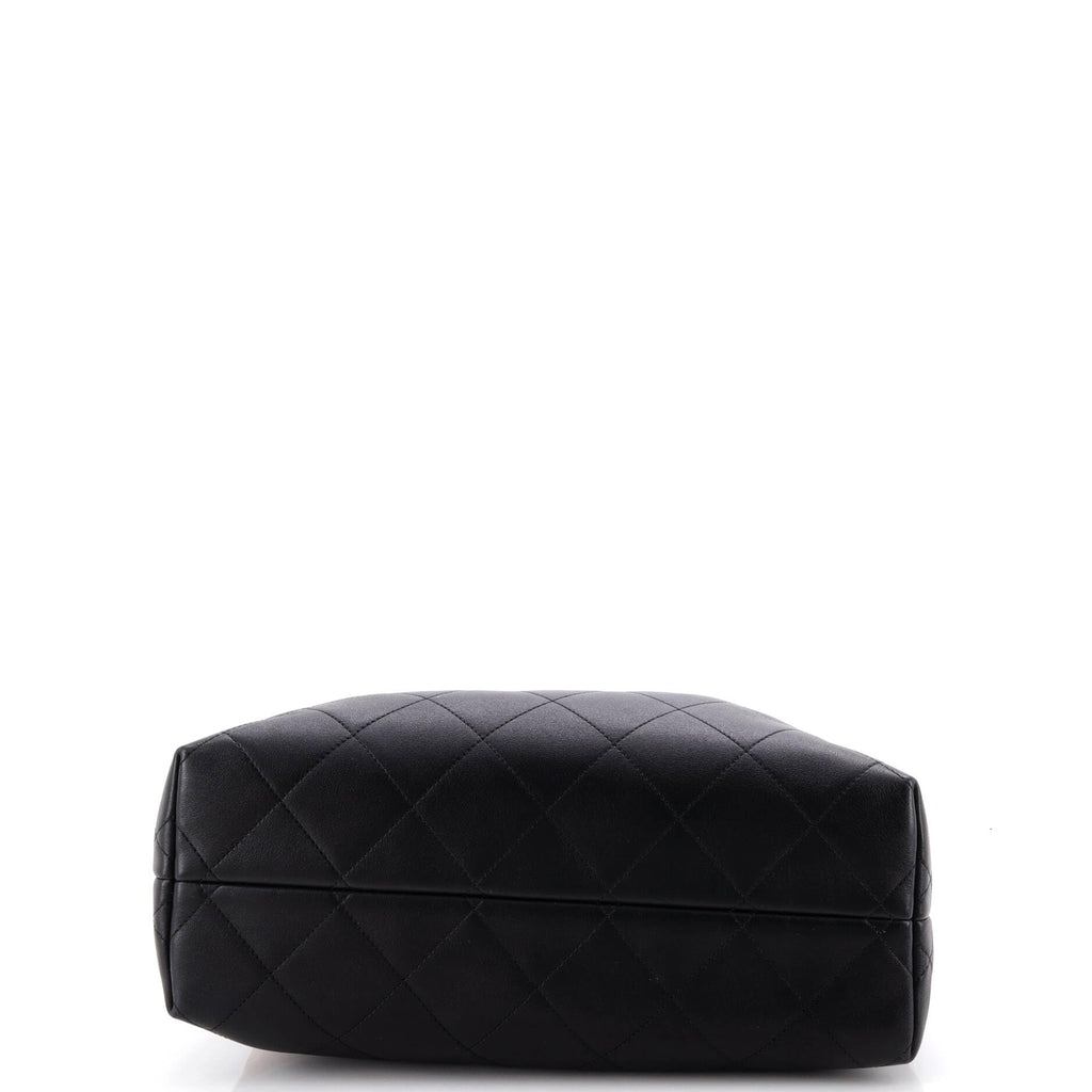 Shop in Style Luxe Chanel Pre-Loved Coco Base Shopping Bag Quilted Suede and Lambskin Small, Brown