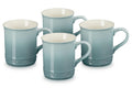 Cozy Café Set – Le Creuset Vancouver Mugs Set of 4, 14 oz