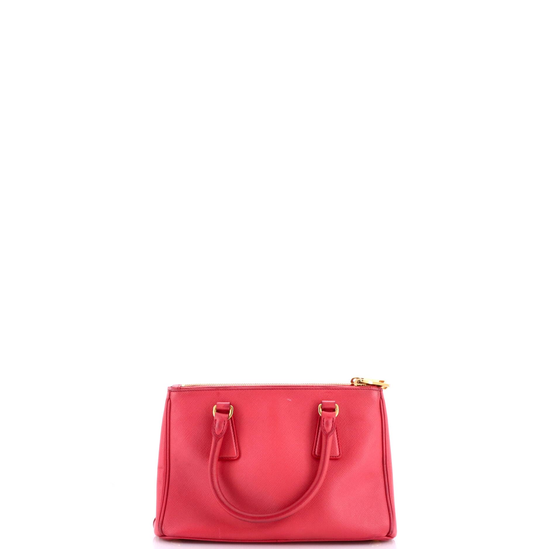 Prada, Pre-Loved Bicolor Double Zip Lux Tote Mini, Pink