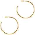 Infinity Edge Hoops – 2mm Gold Hoop Earrings