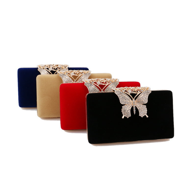 Women's Velvet Banquet Bag Evening Wear Dress Clutch
