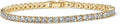 Tennis Brilliance – 3mm CZ Classic Gold Bracelet
