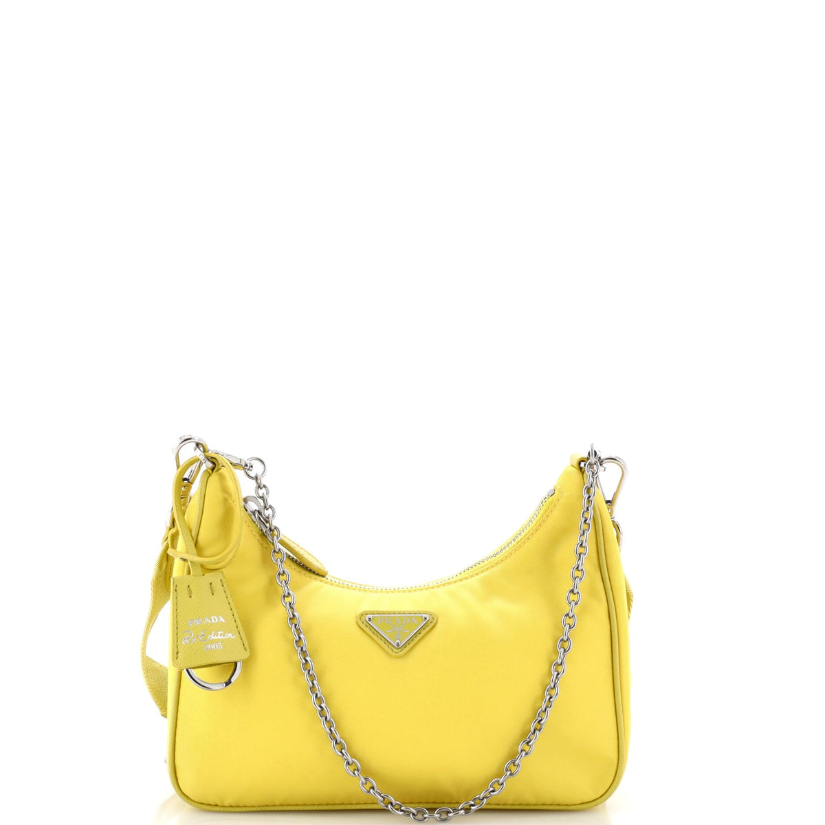 Prada, Pre-Loved Re-Edition 2005 Shoulder Bag Small, Yellow