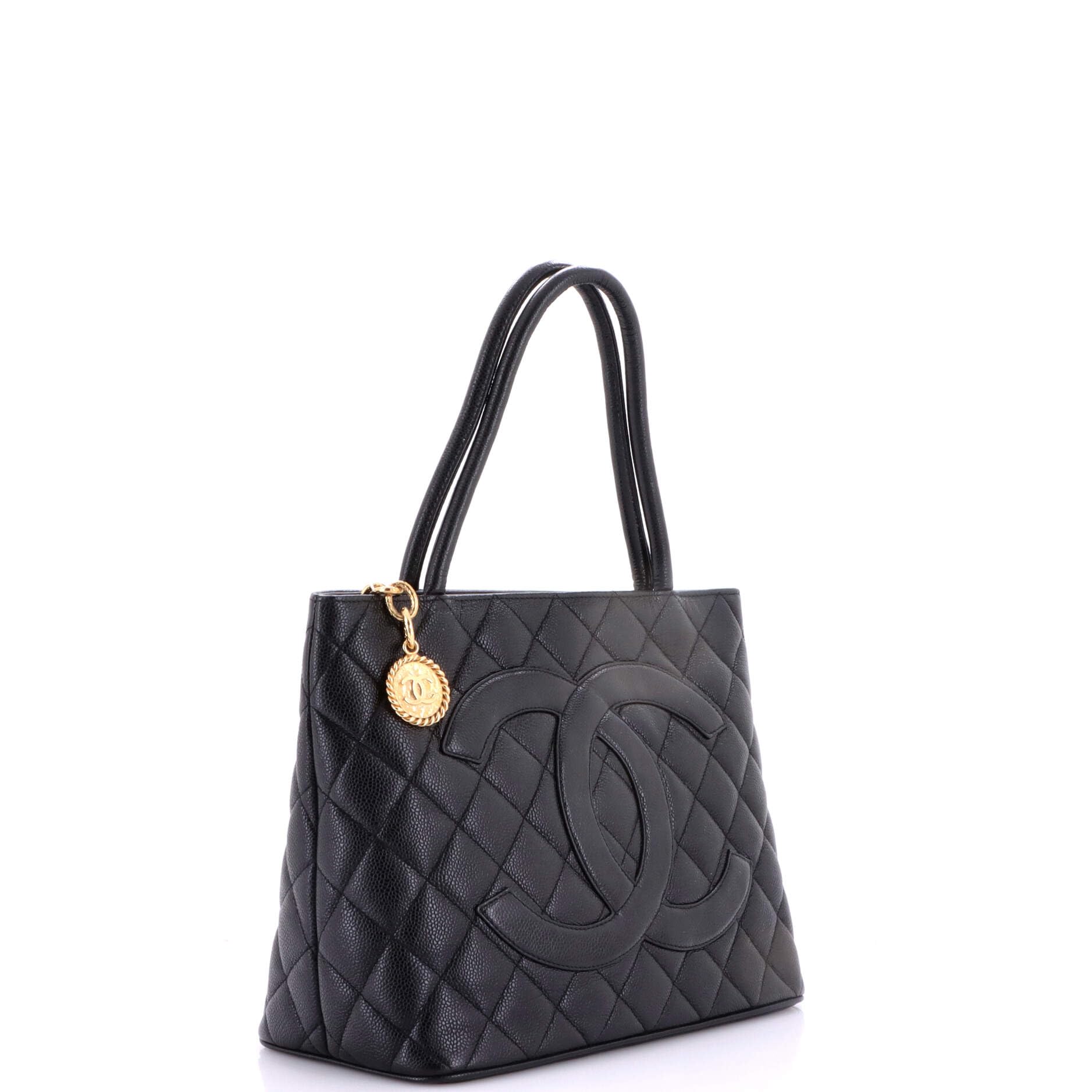 Tote of the Town Iconic Chanel Pre-Loved Medallion Tote, Black