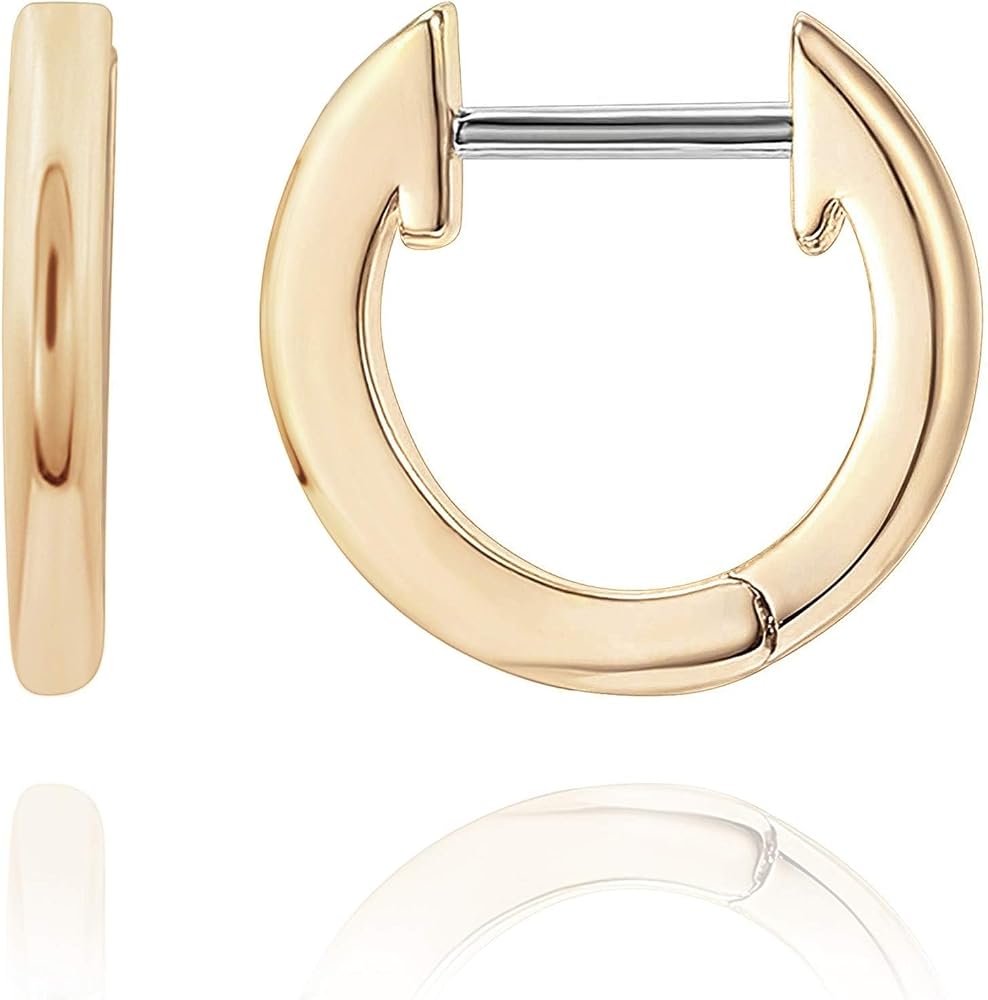 Everyday Huggies – Small Gold Hoop Earrings