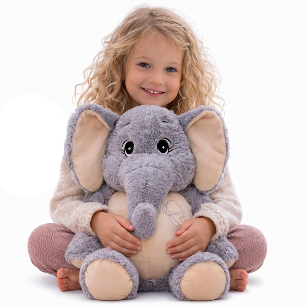 GailiMaiYa Elephant Stuffed Animal 21'',Large Stuffed Elephant Plush Toy,Soft Huggable Cute Elephant Plush Toy for Girls Boys Kids Babies,Gifts for Birthday Mother's Day Christmas