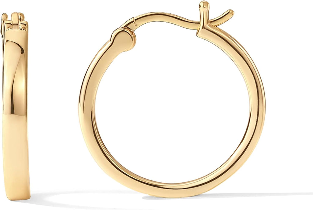 Featherlight Gold – Everyday Hoop Earrings