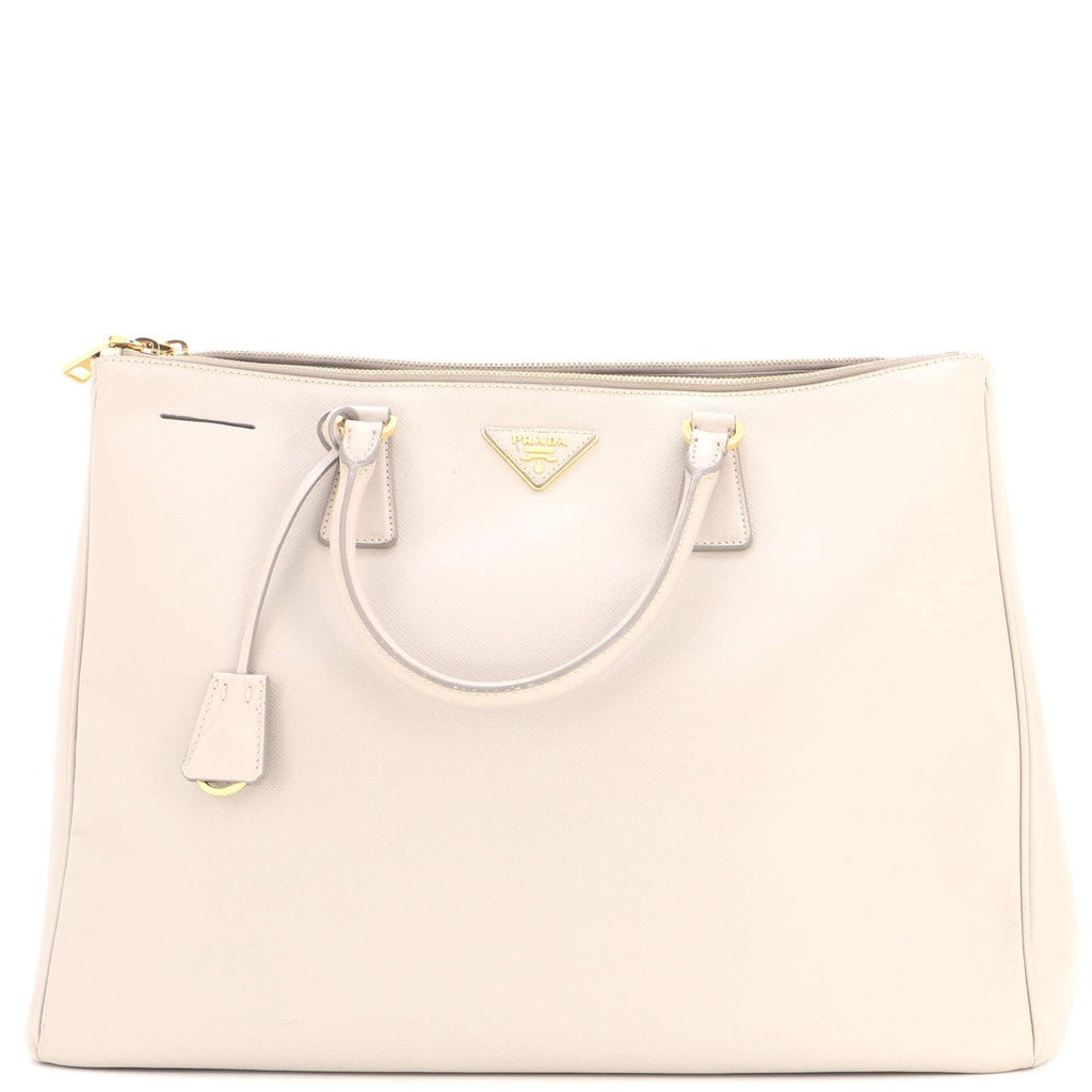 Carry the Icon Luxe Prada Pre-Loved Double Zip Lux Tote XL, Gray