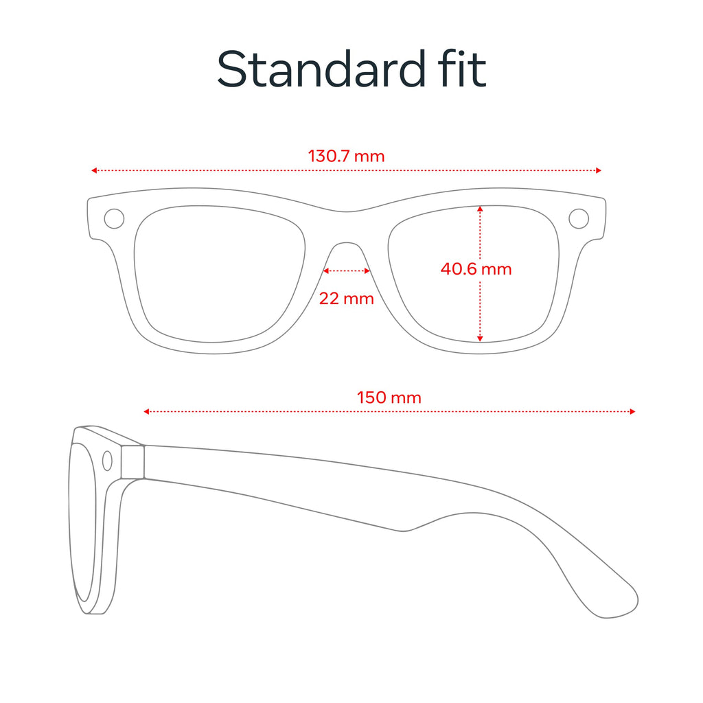 Meta Ray-Ban (Gen 2), Wayfarer, Matte Black | Smart AI Glasses for Men, Women — 2x Battery Life — 3K Ultra HD — 12 MP Ultra-Wide Camera, Audio, Video Recording — Clear Lenses — Wearable Technology