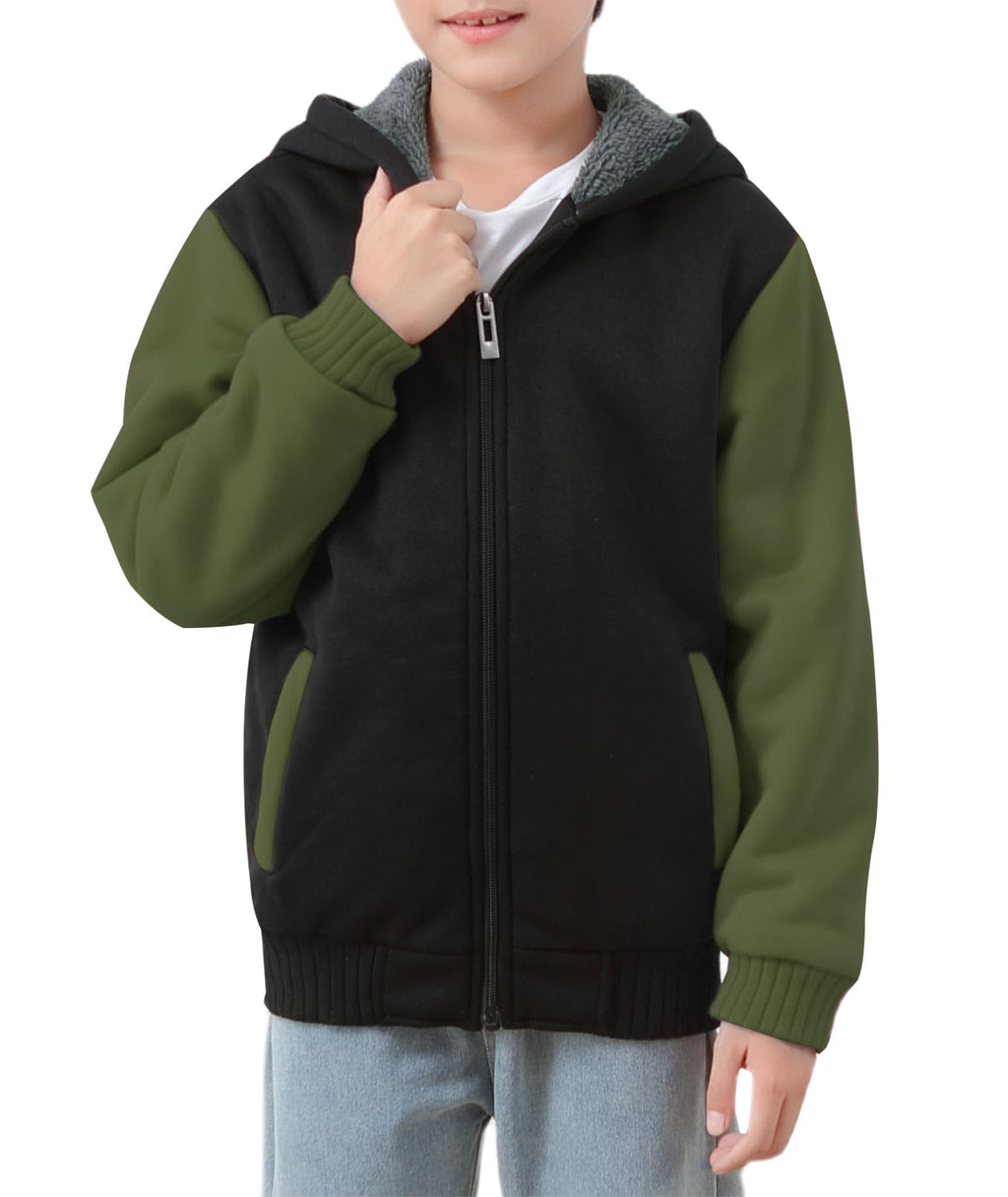 Zip Up Fleece Jacket Hoodie